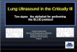 Lung Ultrasound in the Critically Ill - WordPress.com · Lung Ultrasound in the Critically Ill Ten signs: the alphabet for performing the BLUE-protocol “T h e lu n g s a re a m