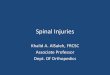 Spinal Injuries - fac.ksu.edu.safac.ksu.edu.sa/sites/default/files/spinal_injuries_0.pdf · –Management of Cauda equina syndrome –Principle of spinal stability –Basic understanding