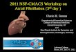 2011 NSF-CMACS Workshop on Atrial Fibrillation (3rd day ) · 2011 NSF-CMACS Workshop on Atrial Fibrillation ... Ecuaciones para la probabilidad de las ... 87 ode + others for stress