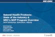 Natural Health Products: State of the Industry - AlbertaDepartment/deptdocs.nsf/all/ns14425/$FILE/... · Natural Health Products: State of the Industry & NRC’s NHP Program Overview