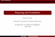 Reasoning with Probabilities - Imperial College Londonpturrini/Slides/Probability2.pdf · Back to the Wumpus World Bayesian Networks Paolo Turrini Intro to AI (2nd Part) Intro to