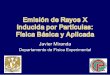 P article - fisica.unam.mx · Emisión de Rayos X Inducida por Partículas: Física Básica y Aplicada Javier Miranda Departamento de F ísica Experimental