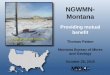 Montana NGWMN Pilot - Advisory Committee on Water Information - NGWMN... · Miocene/ Pliocene sand and gravel aquifers in northern Montana. Glacial regions sand and gravel ... 11/23/2015