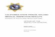 CALIFORNIA STATE PRISON, SOLANO MEDICAL INSPECTION RESULTS Medical... · california state prison, solano medical inspection results bureau of audits and investigations office of the