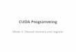 CUDA Programming - National Tsing Hua Universitycherung/teaching/2010gpucell/CUDA04.pdf · •The automatic variables declared in a CUDA ... int ldb, float* C, int ldc, ... next slide