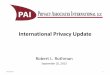 International Privacy Update - Privacy Associates International LLC - 9 - Sept... · American countries is the principle of “habeas data,” which translates essentially to “you