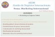 AEDB Gestão de Negócios Internacionais · realimentação da estratégia de marketing, levando à redução de custos, tanto do próprio marketing quanto ... São identificados