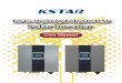 KSG-3K/3.6K/4.2K/5K-DM Solar Inverter - KSTAR New Energy. User Manual/Solar... · pole, negative pole and PV terminals in A,C. one of two in B,D.That is, it has two sets of positive