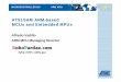 AT91SAM ARM basedMCUs and Embedded MPUsrobopardaz.com/wp-content/uploads/2012/03/AT91SAM_ARM_basedMCUs... · Industrial 5V Automotive 5V Fail save Cortex-M3 ARM7TDMI 4KV ESD Digital