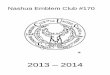 Nashua Emblem Club #170 - Nashua Elks Lodge # Emblem 170_ 2013-2014... · Press Correspondent James