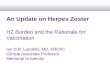 An Update on Herpes Zoster - s3.amazonaws.com · SPS: Study Design • RCT: double-blind, placebo-controlled • Subjects: – 38,546 subjects enrolled, ≥ 60 years of age – History