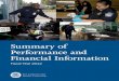 Summary of Performance and Financial Information · 2 U.S. Customs and Border Protection • Summary of Performance and Financial Information U.S. Customs and Border Protection (CBP)