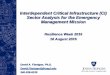 Interdependent Critical Infrastructure (CI) Sector ... Week 2016_RCI... · CI sectors, and model the CI-CI sector interdependencies. If disturbances occur to one or more CI sectors,
