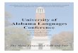 University of Alabama Languages Conferenceualc.as.ua.edu/wp-content/uploads/2016/02/Final-Program.pdf · University of Alabama Languages Conference Schedule Friday, February 12th,
