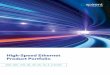High-Speed Ethernet Product Portfolio - Spirent · High-Speed Ethernet Product Portfolio. Be Ready for the Future 2 Ethernet speeds are increasing. Networks are becoming more intelligent