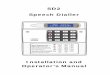 SD2 Speech Dialler - TPPS Security | Local Domestic and ... SD2.pdf · Operator’s Manual . 2 