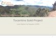 Tocantins Gold Project - Lara Exploration Ltd. · Tocantins Gold Project 4 • 9,103-hectare exploration license, covering >10km of Lower Proterozoic greenstone belts. • Area mined