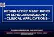 RESPIRATORY MANEUVERS IN ECHOCARDIOGRAPHY - .respiratory maneuvers in echocardiography - clinical