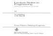 Lecture Notes in Engineering - Springer978-3-642-82526-2/1.pdf · Lecture Notes in Engineering Edited by C. A. Brebbia and S. A. Orszag 12 G.Walker J. R. Senft Free Piston Stirling