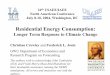 Residential Energy Consumption - iaee.org · “Residential Energy Consumption.” Crowley and Joutz, GWU. Conclusion • Preliminary research into the impact of higher summer temperatures