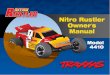Nitro Rustler Owners Manual - Horizon Hobby · Thank you for purchasing the Traxxas Nitro Rustler stadium truck.The Nitro Rustler is equipped with the all-new TRX 2.5 Racing Engine™