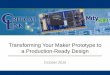 Transforming Your Maker Prototype to a Production-Ready Design · October 2016 . Introductions ... 3 MMC/SD/SDIO, 2 4-Channel McASP 2 SPI, 3 I2C, GPIO WDT, RTC, 3 eHRPWM, 3 eQEP,