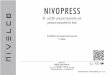 NIVOPRESS - Nivelco · *pipe coupling DIN 11581 0 …. 10 bar / 20 bar A - For range p > 0 … 40 bar 1” process connection only 0 …. 16 bar / 60 bar B ... VITON p < 100
