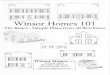Winsor Homes 101 · Winsor Homes 101 The Basics- Sample Plansfrom allBrochures This brochure contains sample plans selected from our extensive brochures. It is a cross-section of