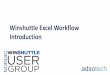 Winshuttle Excel Workflow Introduction - Adsotech · 2. Open the Excel workflow task from the Excel using Winshuttle add Foundation site. -in or going to 3. Reviewer Excel file and