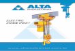 ELECTRIC CHAIN HOIST - Alta Industrial · The hoists TXK / ALTA INDUSTRIAL are equipments with high technology and excellent performance in any kind of work in various industrial