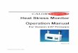 Heat Stress Monitor Manual - calor.com.au Manual for Firmware 2.0 v1.09.pdf · iii ABOUT THIS MANUAL Purpose of this Manual This manual provides detailed information about the installation
