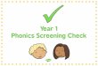 PowerPoint Presentation · The phonics screening check is designed to confirm whether individual children have learnt sufficient phonic decoding and ... knowledge or visual memory