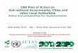 CBD Plan of Action on Sub -national Governments, Cities ...PresentationsBonnMeeting\Hillel... · implementation, SCBD to produce CBO I and convene SNG and City Summits at COPs, report