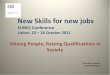 New Skills for new jobs - Eunec · New Skills for new jobs EUNEC Conference . Lisbon, 23 – 26 October 2011 . ... • It structures the path through the RVCC process. • It is organized