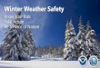 Winter Weather Safety .•Powerful winter storms can bring strong winds that cause damage