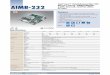 Intel Core™ i7/i5/i3/Celeron BGA 1356downloadt.advantech.com/ProductFile/PIS/aimb-232/Product... · Intel SKYLAKE U/ KABELAKE U mobile processor (Dual core) 2 SATA III 6 USB 3.0