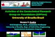 Activities of the Geotechnical Research Group on ... · 1 GEOTECNIA Universidade de Brasília Activities of the Geotechnical Research Group on Foundations (GPFees) University of Brasília-Brazil