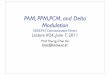 PAM, PPM,PCM, and Delta Modulationelearning.kocw.net/KOCW/document/2011/korea/koyoungchai/lecture... · [Ref: Haykin & Moher, Textbook] Pulse-Position Modulation ... The process of