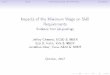 Impacts of the Minimum Wage on Skill Requirements - IFS CEP IFS.pdf · Impacts of the Minimum Wage on Skill Requirements Evidence from job postings Je rey Clemens, UCSD & NBER Lisa