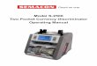 Model S-2500 Two Pocket Currency Discriminator Operating ... · This Operating Manual provides general guidelines for the operation of your Semacon model S-2500 Bank Grade Two Pocket