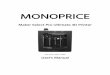 MONOPRICE · Remove the plastic bag from the top of the printer. 7. Cut the two black bindings from the side of the printer. 8. Carefully remove the print mats. ... the C14 panel