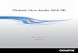 Christie Vive Audio SKA-3D · Christie Vive Audio SKA-3D User Manual 1 020-101056-02 Rev. 1 (10-2013) Important Safety Information Read this information thoroughly and completely