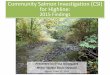 Community Salmon Investigation (CSI) for Highline: 2015 Findings · Presented by Elissa Ostergaard Miller-Walker Basin Steward March 7 and 10, 2016 Community Salmon Investigation
