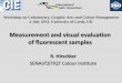 Measurement and visual evaluation of fluorescent samples · SENAI/CETIQT Colour Institute . Workshop on Colorimetry, Graphic Arts and Colour Management. 4 July 2013, ... Slide 1 Author: