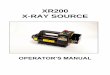 XR200 X-RAY SOURCE - Home - Golden Engineering · have read the Warning and Operations section of the manual before operating the device. ... The maximum duty cycle for the XR200