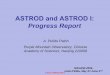 ASTROD and ASTROD I: Progress Report - dcc-llo.ligo.org · ASTROD mission concept Sun Inner Orbit Earth Orbit Launch Position Outer Orbit. Earth (800 days after launch) L1 point Laser