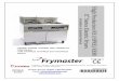 Series Electric Fryers · AUGUST 2013 *8196552* NON-CE & High Production RE (HPRE) RE80 E 4 Series Electric Fryers Installation & Operation Manual - HPRE80, FPRE80, XFPRE80, XRE,