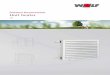 Wolf LH heater units catalogue_eng - AVALEHT - AIRWAVE · Basic unit LH-ATEX: casing, fan, motors, heat exchanger ..... 5 Performance tables LH 25 ... Speeds table / Sound pressure