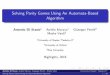 Solving Parity Games Using An Automata-Based Algorithmhighlights-conference.org/wp-content/uploads/2016/09/slides... · Solving Parity Games Using An Automata-Based Algorithm 2