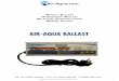 Manual Ballast Handleiding Ballast anleitung VorscHaltgerät … · 1. English Thank you for purchasing an Air-Aqua Balast. This guide aims to provide you with correct and complete